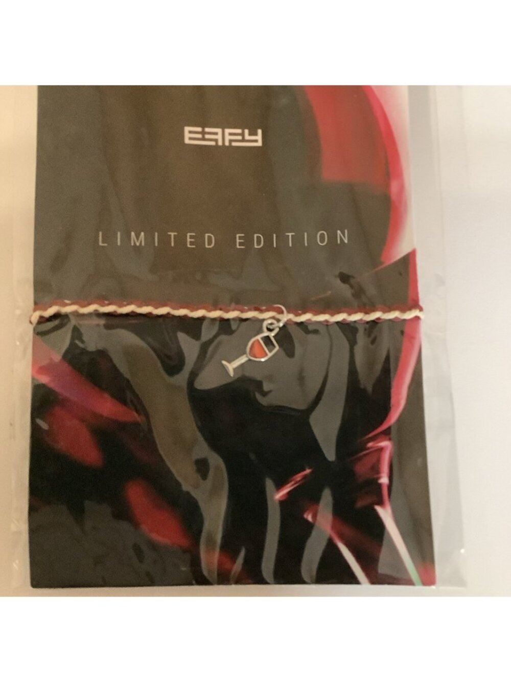 EFFY Limited Edition Royal Caribbean Braided Bracelet with Red Wine Glass Charm